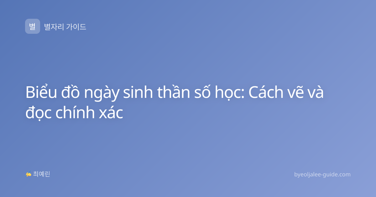 Biểu đồ ngày sinh thần số học: Cách vẽ và đọc chính xác