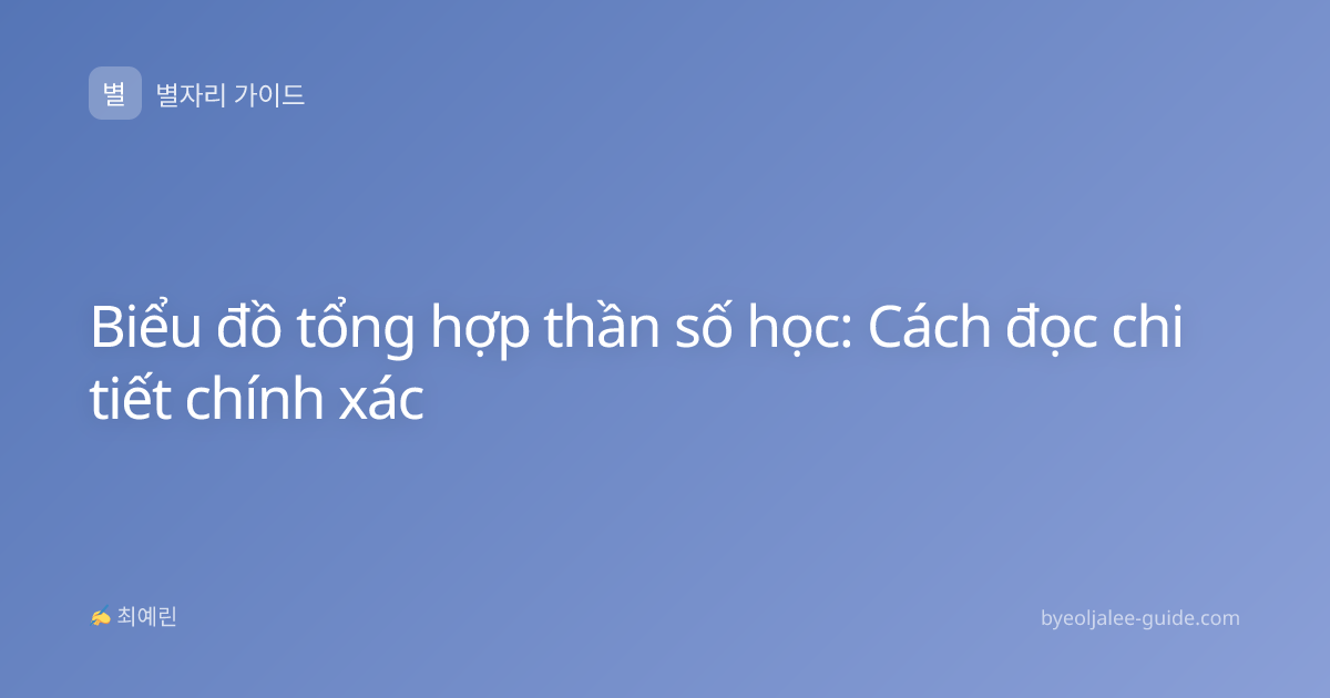 Biểu đồ tổng hợp thần số học: Cách đọc chi tiết chính xác